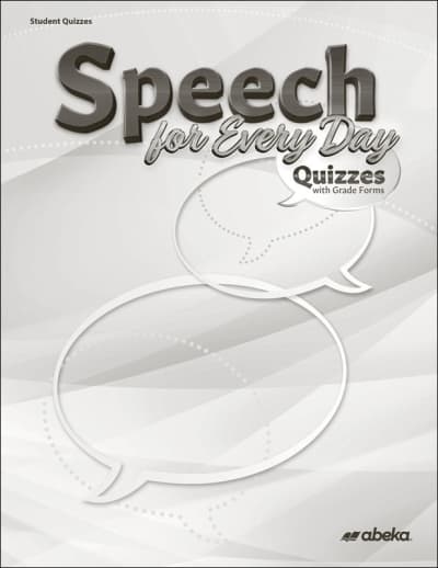Abeka Speech for Every Day Student Quiz Book