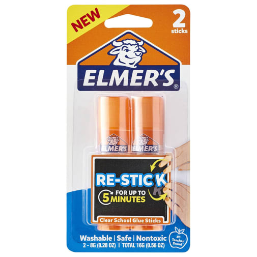 Elmer's Re-Stick Glue Sticks 2 count- .28 oz.