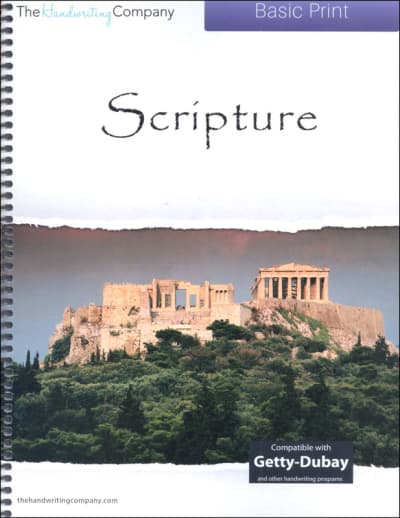 Scripture Character Writing Worksheets Italic Style Basic Print