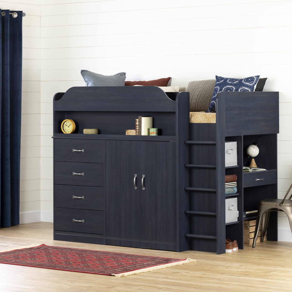 Ulysses Loft Bed With Desk Bed Kids Bedroom Baby And Kids Products South Shore Furniture Ca Furniture For Sale Designed And Manufactured In North America