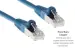 Cat5e Shielded Ethernet Patch Cable, Half-moon Boot, 2 ft, Blue