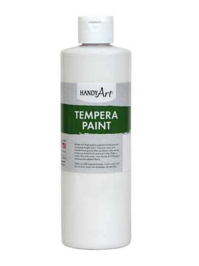 White Washable Tempera, 16 oz