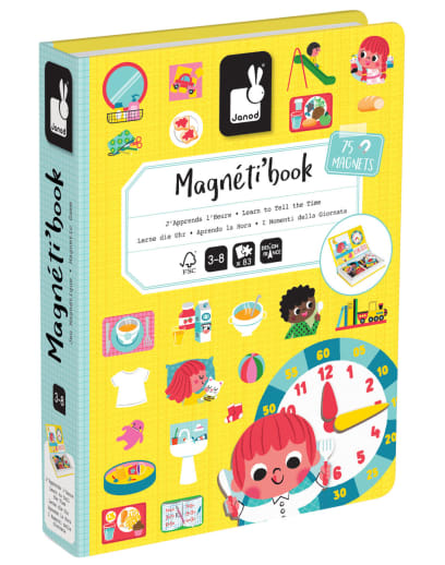 Janod Magneti'book - Learn to Tell Time