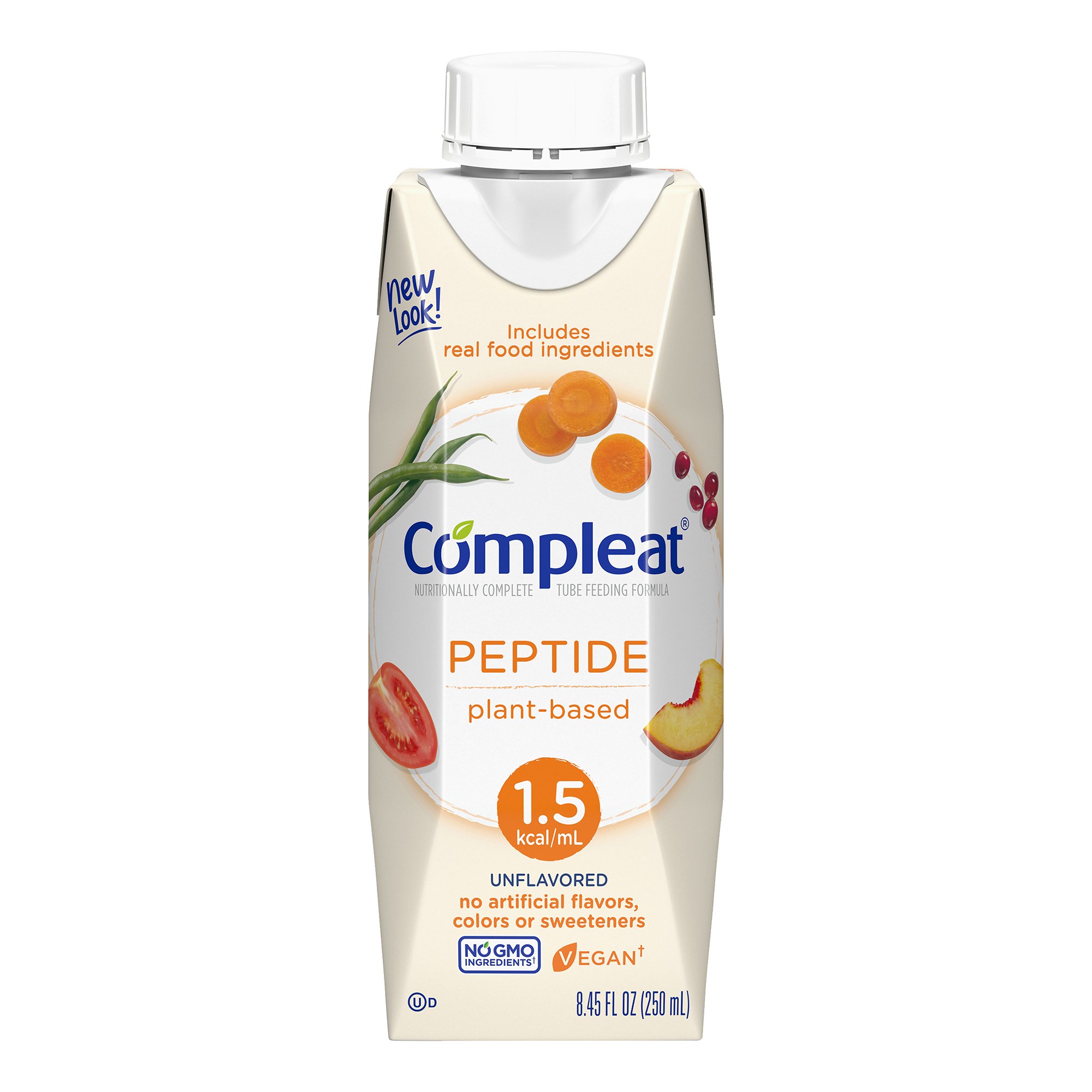 Compleat Peptide 1.5 Cal Plant-Based Tube Feeding Formula, 8.45-ounce carton MK 1161032