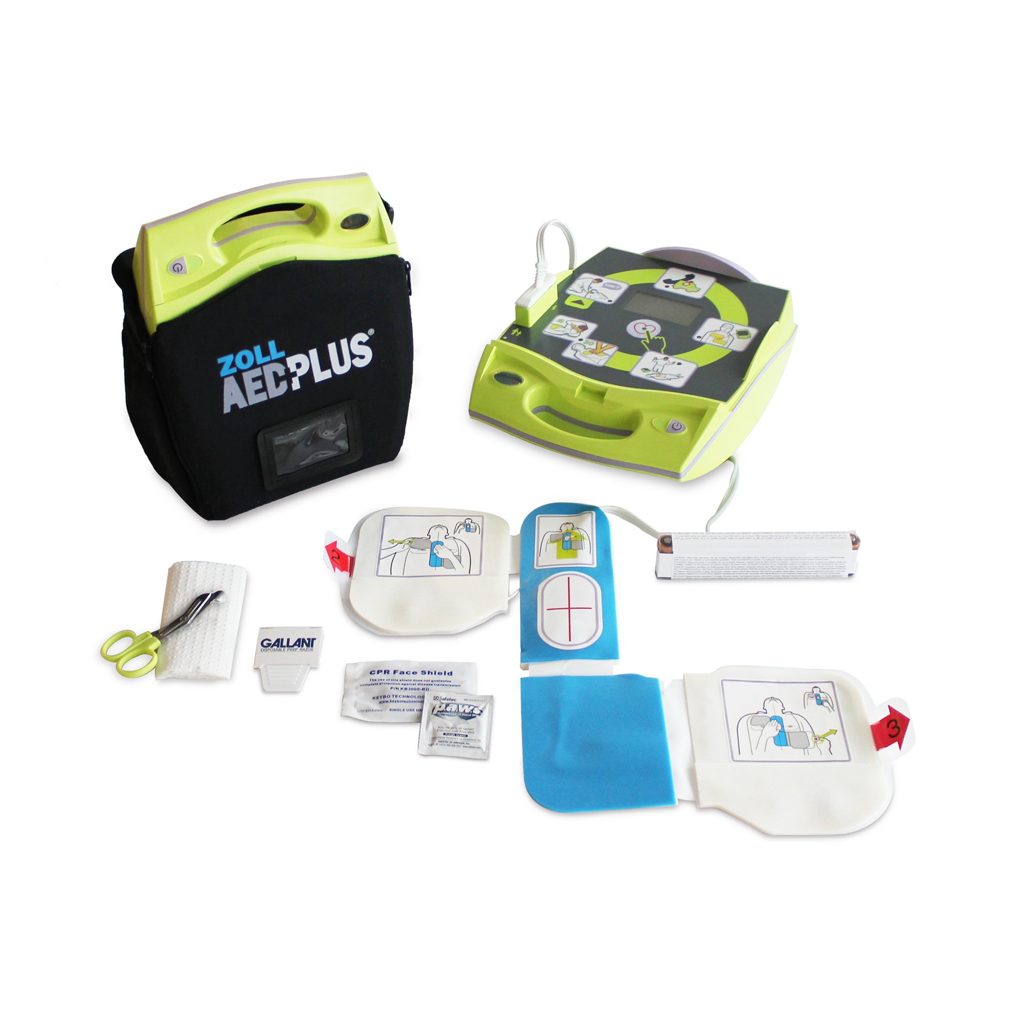 AED Plus Automated External Defibrillator Package MK 836329