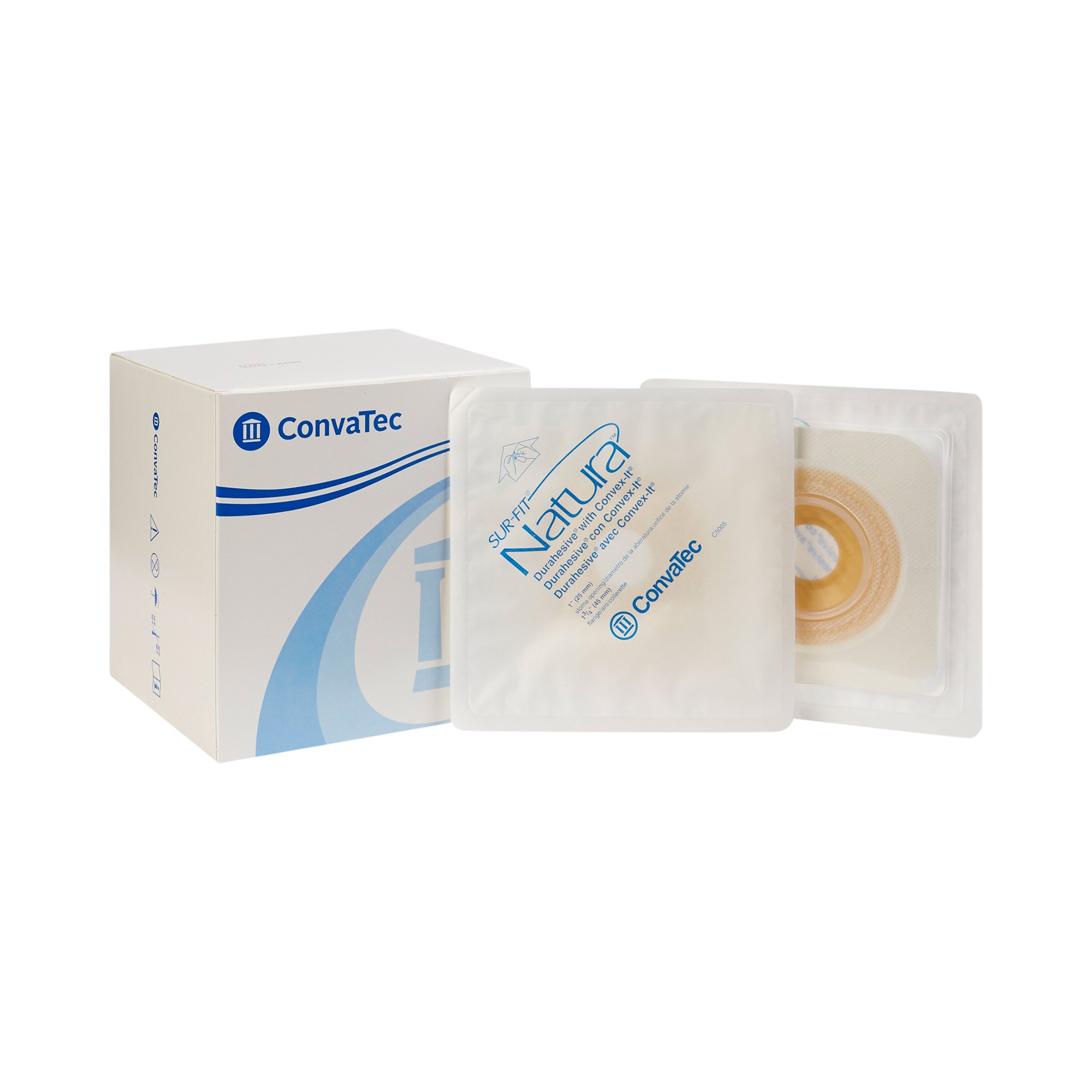 Sur-Fit Natura Two-Piece Durahesive Skin Barrier, Pre-cut to fit 25mm Stomas MK 465473