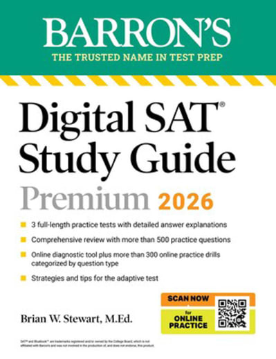 Barron's Digital SAT Study Guide Premium 2026