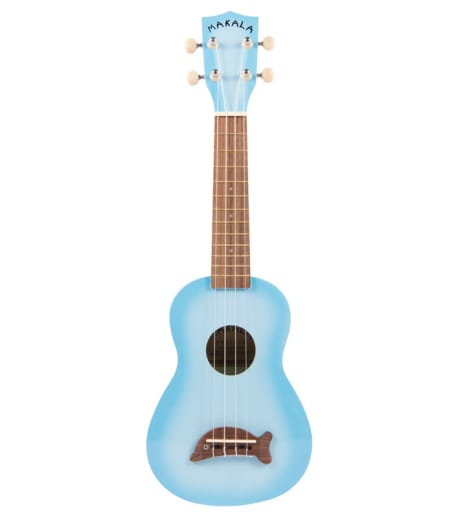 Makala Dolphin Ukulele (Soprano) - Light Blue Burst
