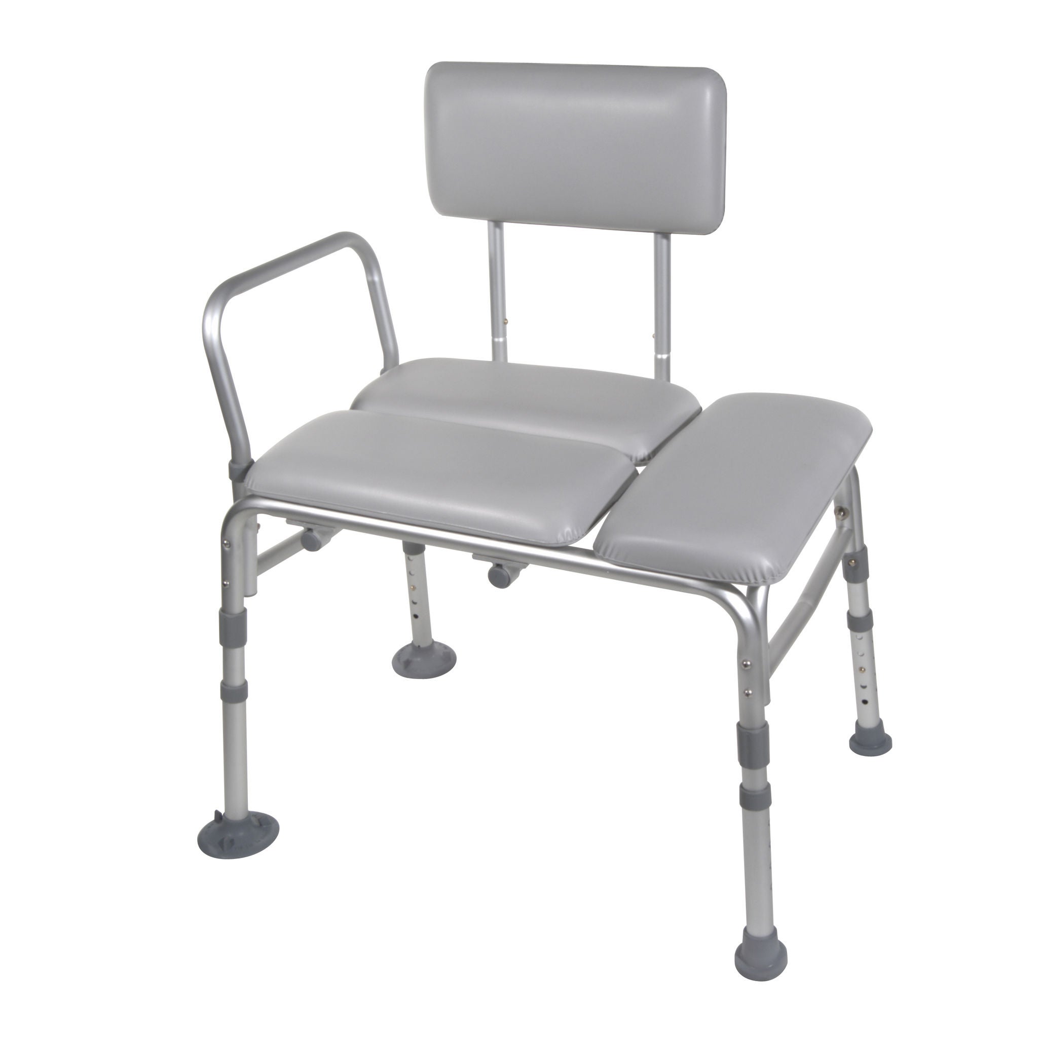 drive Aluminum Knocked Down Bath Transfer Bench, 17  21 Inch Seat Height MK 691949