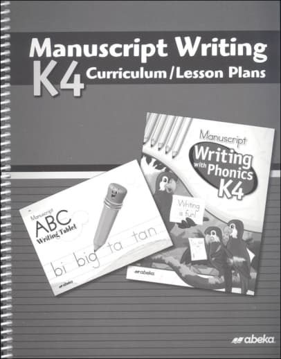 Abeka K4 Manuscript Writing Curriculum Lesson Plans