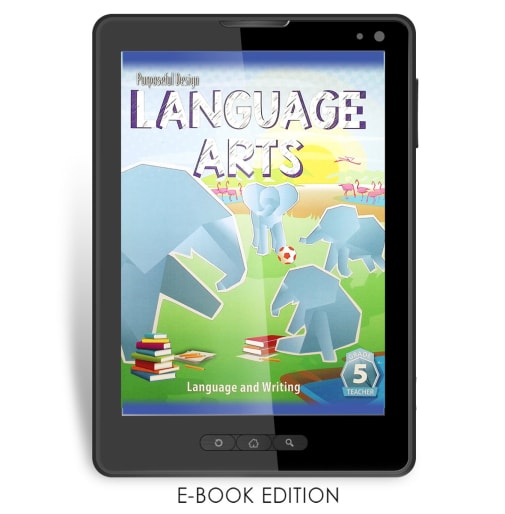 Purposeful Design Language Arts: Grade 5 Language and Writing Teacher Edition E-Book (1-year subscription)