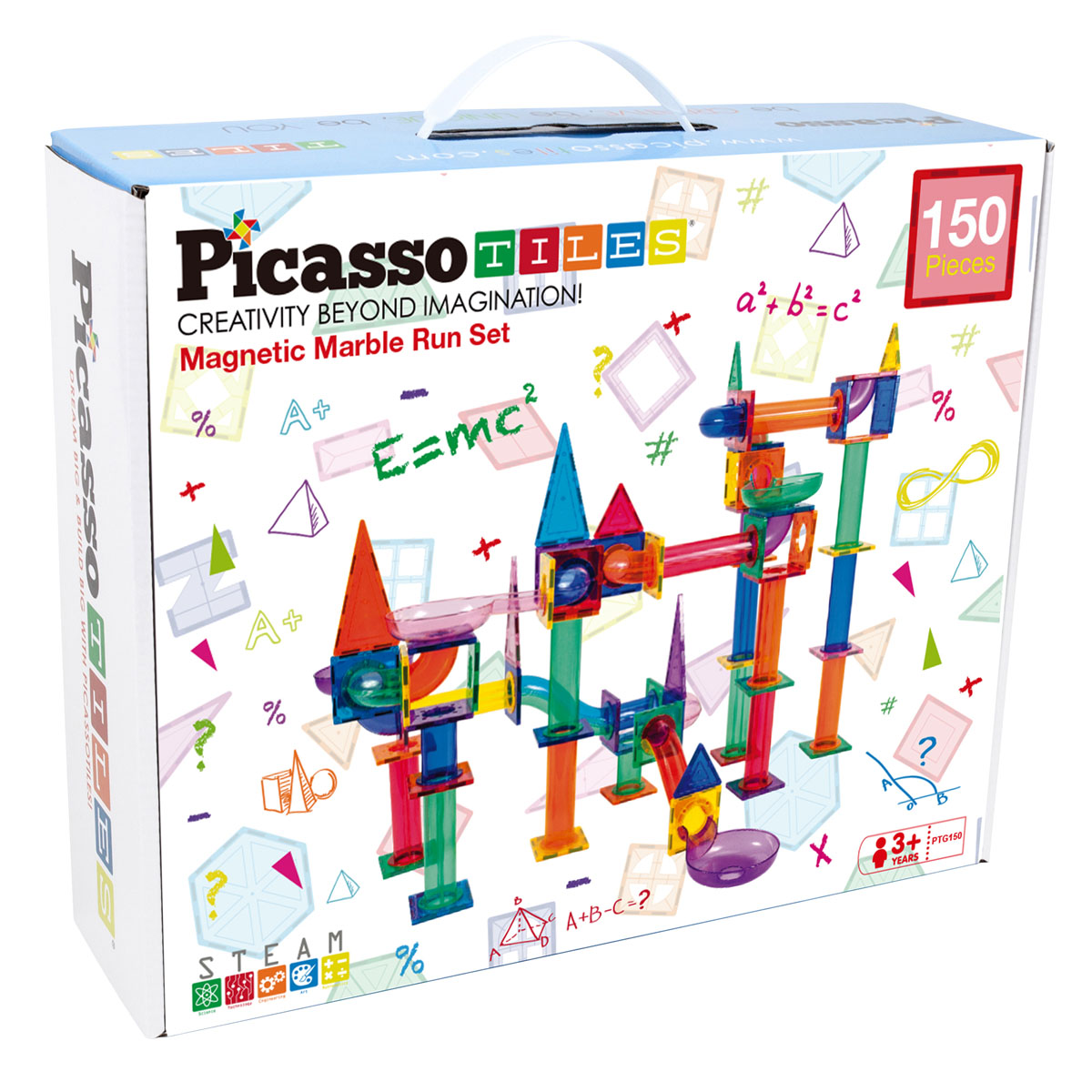 50 Piece Magnetic Tiles magnetic Building Blocks Toys for Kids  Square+Triangle