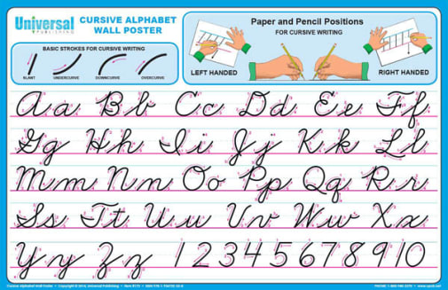 Universal Cursive Wall Poster (34" x 22")