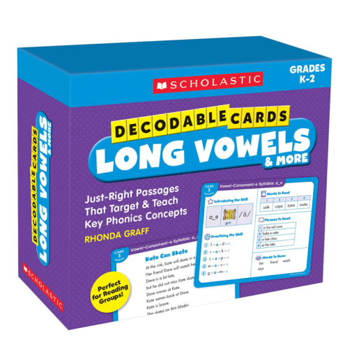 Decodable Cards: Long Vowels & More