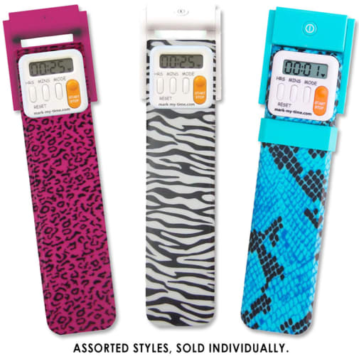 Mark-My-Time Digital Booklight (Animal Print style)