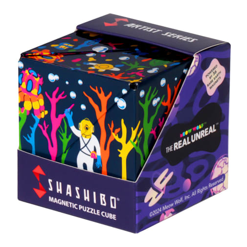 Shashibo Magnetic Puzzle Cube - Glowquarium (Meow Wolf Series)