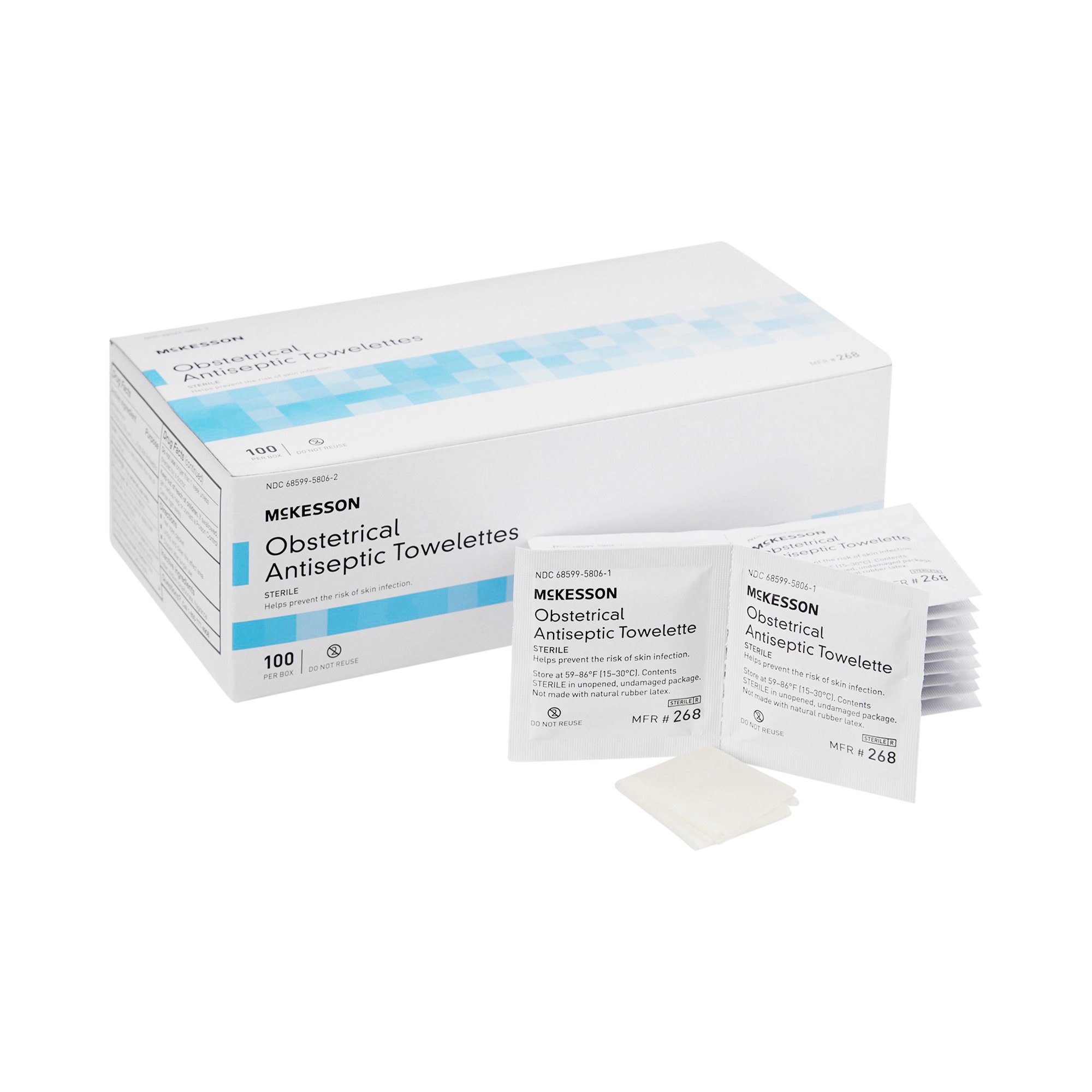McKesson Obstetrical Antiseptic Skin Wipes MK 854452
