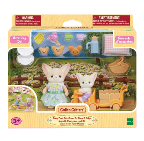 Sunny Picnic Set - Fennec Fox Sister & Baby (Calico Critters)