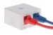 Keystone Surface Mount Box, 2 Port, White
