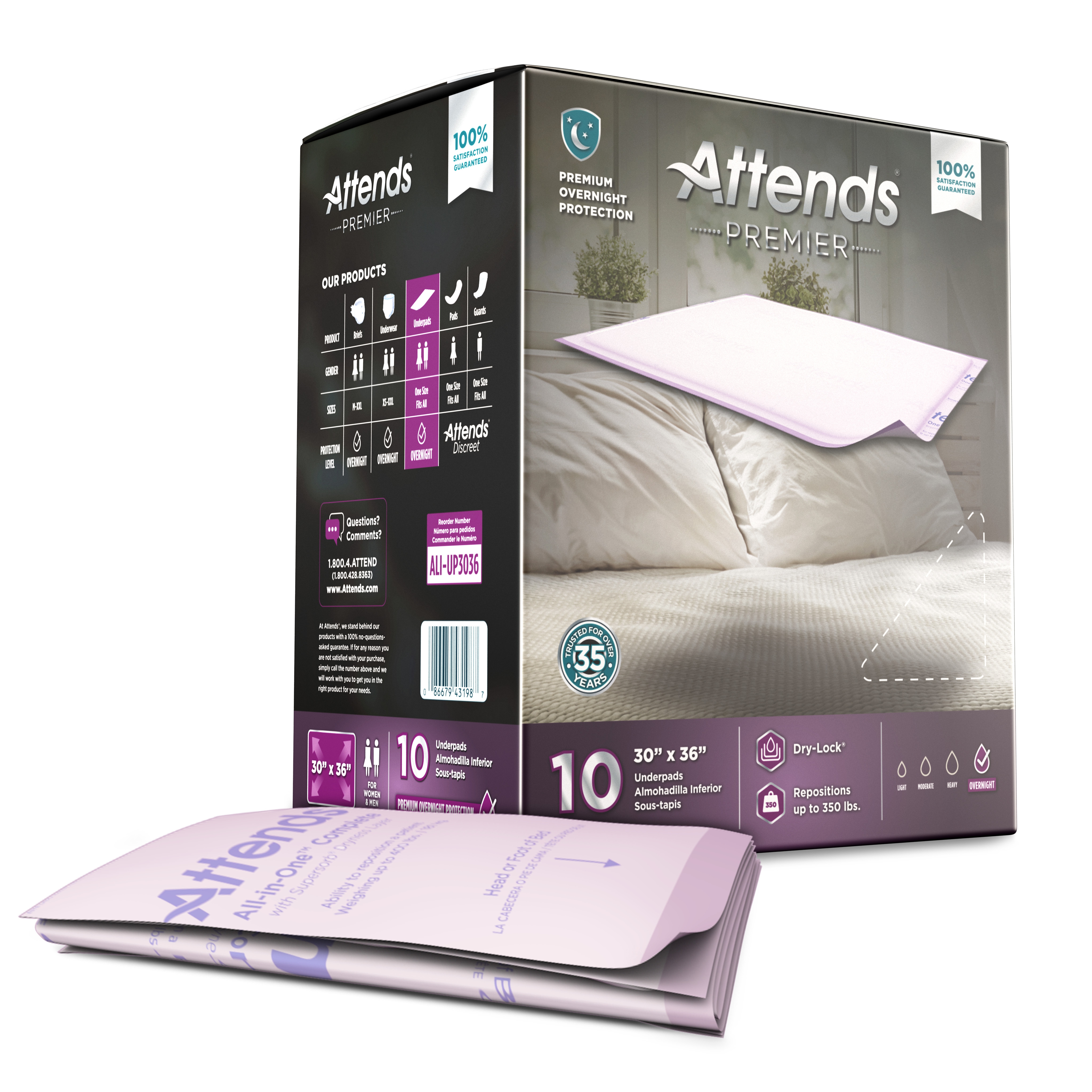 Attends Premier Underpad, 30 x 36 Inches MK 1128080