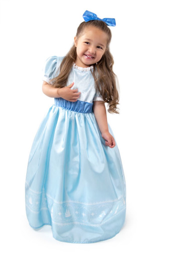 Little Adventures Wendy Dress with Bow, Size L (Ages 5-7)