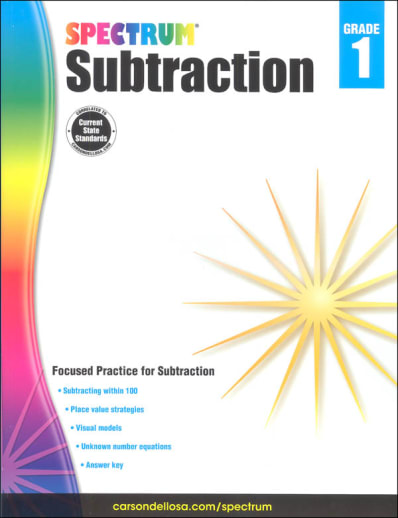 Spectrum Subtraction - Grade 1 (Spectrum Early Learning)