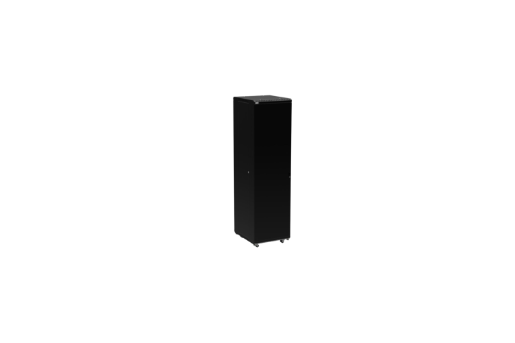 45U LINIER® Server Cabinet - Solid/Solid Doors - 24in Depth