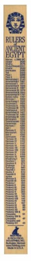 Ancient Egypt Rulers of the World Wooden Ruler
