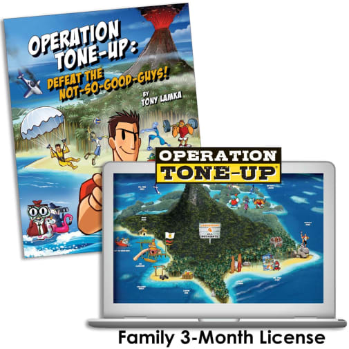 Operation Tone-Up: Family Combo (4 Members) 3-Month License with Story/Activity Book