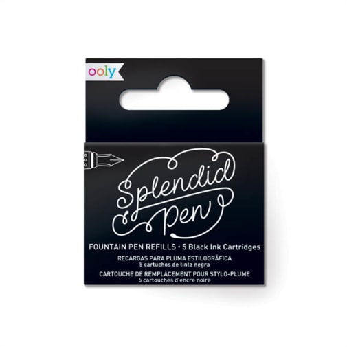 Splendid Fountain Pen Ink Refills - Black (set of 5)