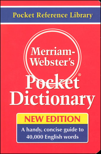 Merriam-Webster's Pocket Dictionary