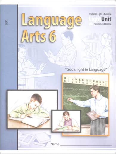 Language Arts LightUnit 601 Sunrise 2nd Edition