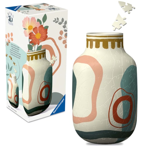 Vase Organic Beige 3D Puzzle (162 Piece)