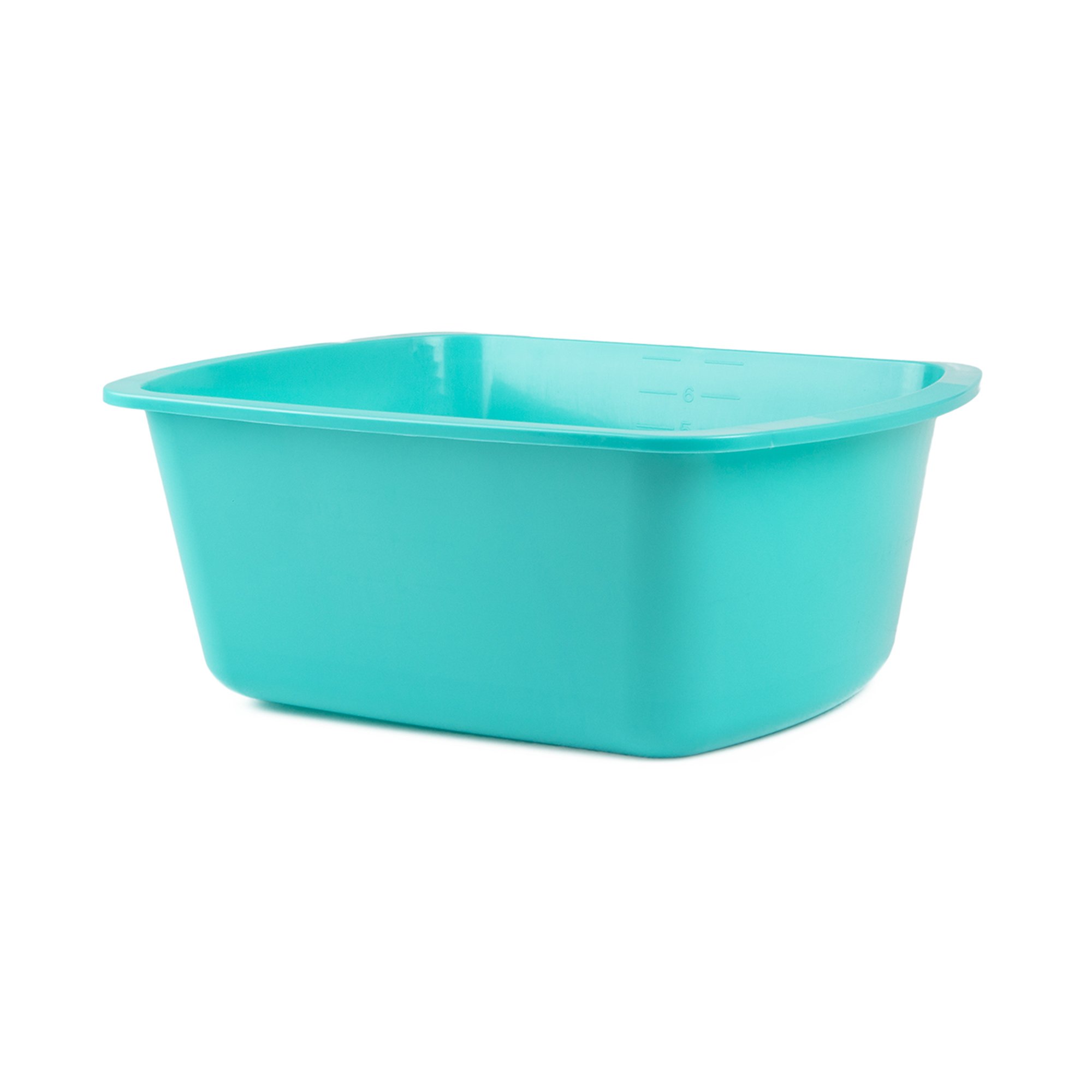 Medegen Medical Wash Basin, Rectangular, 7 Quart, Turquoise MK 255264
