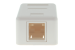 Keystone Surface Mount Box, 1 Port, White
