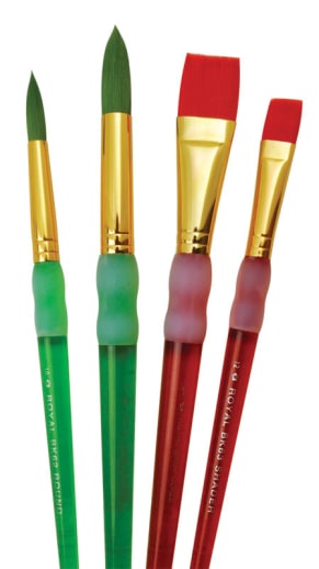 Royal & Langnickel Big Kid's Choice Round and Flat Paint Brush Set (4 piece)