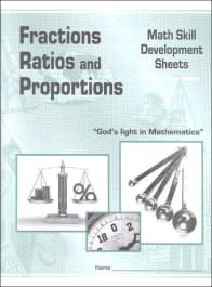 Christian Light Fractions, Ratios, and Proportions Math Skill ...