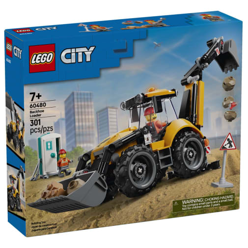 LEGO City Yellow Backhoe Loader (60480)