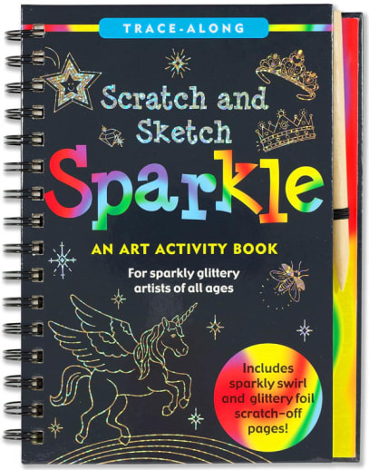 Sparkle Scratch and Sketch Trace-Along Activity Book