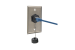Cat6 RJ45 Shielded Industrial Panelmount Jack with Dust Cap, Weatherproof, Black