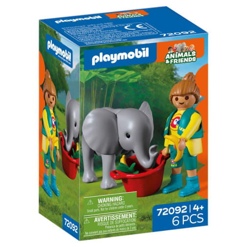 Baby Elephant and Zookeeper (Animal & Friends)
