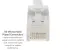 Cat6 Ethernet Patch Cable, Snagless, UTP, 0.5 ft, White