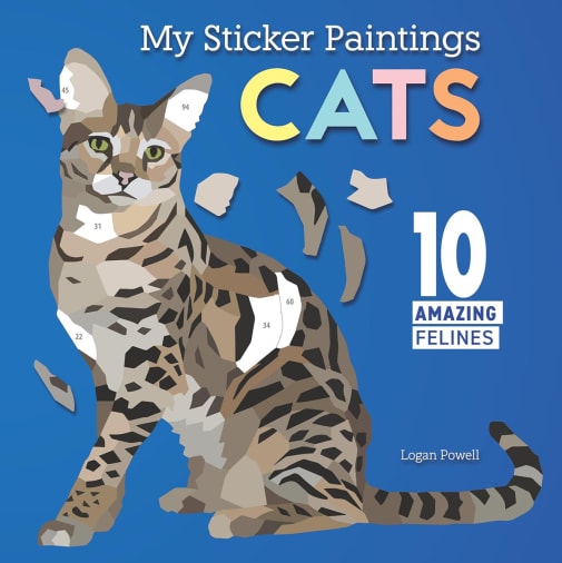 My Sticker Paintings: Cats