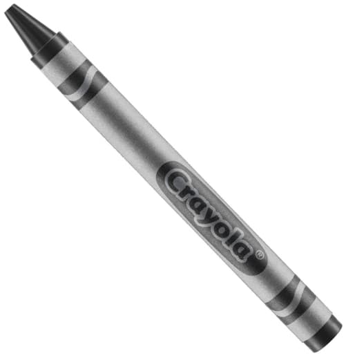 Crayola Black Crayon - single