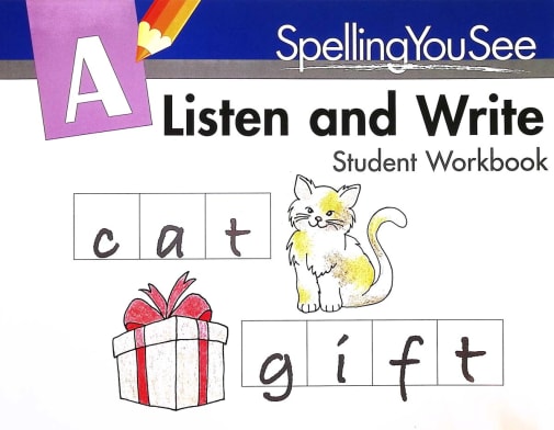 Spelling You See Level A: Listen & Write Student Workbook with Sticker Pack