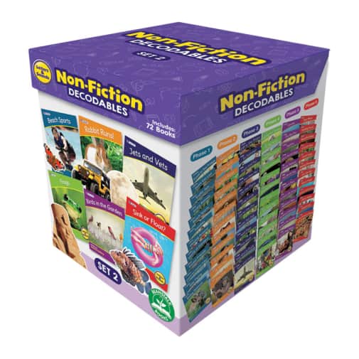 Decodable Readers: Letters & Sounds Set 2 Non-Fiction Boxed Set