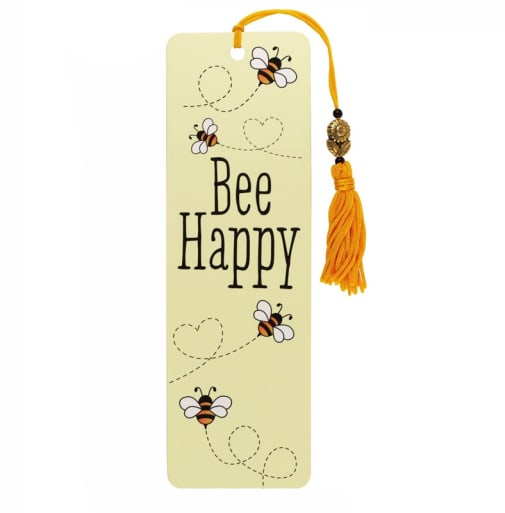 Bee Happy Beaded Bookmark