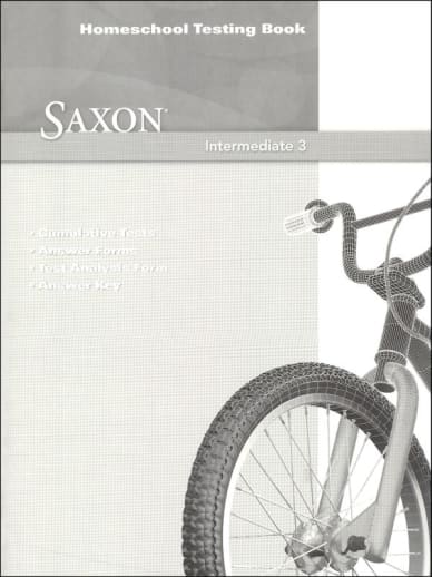 Saxon Math Intermediate 3 Homeschool Test Book