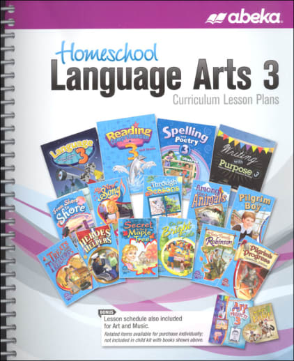 Abeka Language Arts 3 Curriculum Homeschool Lesson Plans