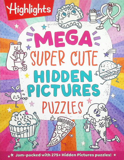 Mega Book of Super Cute Hidden Pictures Puzzles